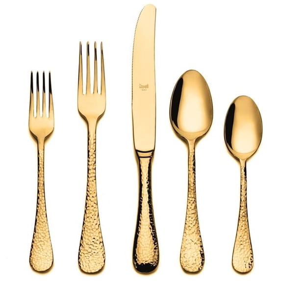 Stainless Steel Place Setting - Epoque Oro - 5 Piece