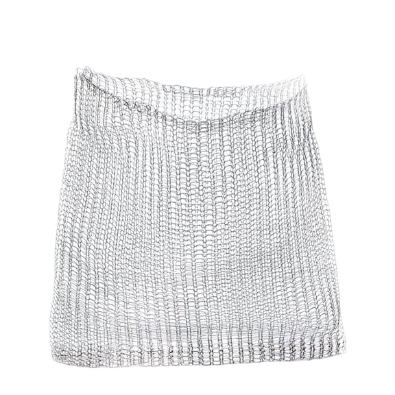 Stainless Steel Plant Root Protection Mesh Cage Flexible Underground Bulb Root Barrier Net Anti-Burrowing Animal Guard for Garden Vegetable Flower Root Safety(White-25x23cm)