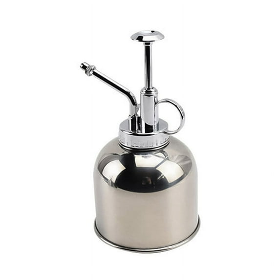 Stainless Steel Plant Sprayer Small Watering Can with Top Pump Suitable for Indoor House Air Plants Succulents