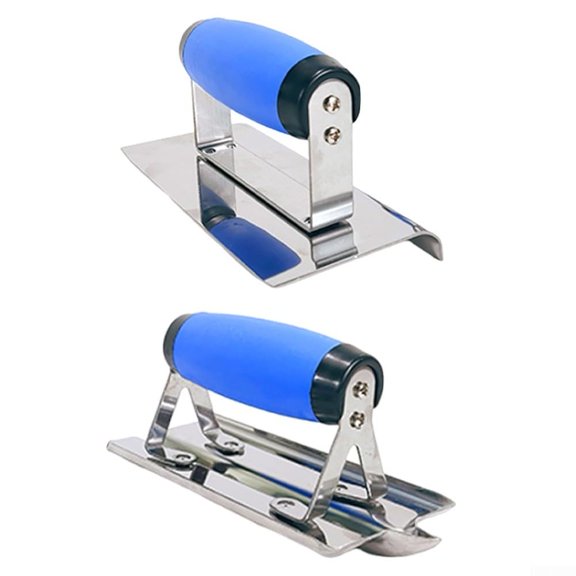 Stainless Steel Plastering Trowel Set Concrete Trowel Construction Tool Square Corner Plastering Scraper with Non-Stick Alloy Base for Smooth Application in Corners (A)