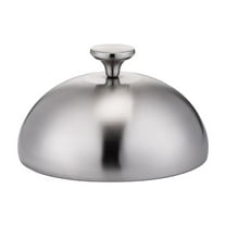 Stainless Steel Plate Dish Cover Dome Steak Lid For Party Cooking Indoor Outdoor