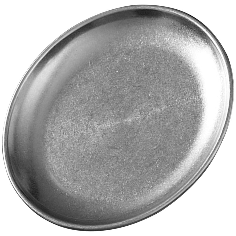 YuYiSan Stainless Steel Plate Vintage Plate Korean Style Dish Dinner Dish Metal Plates Snack Plate Silver