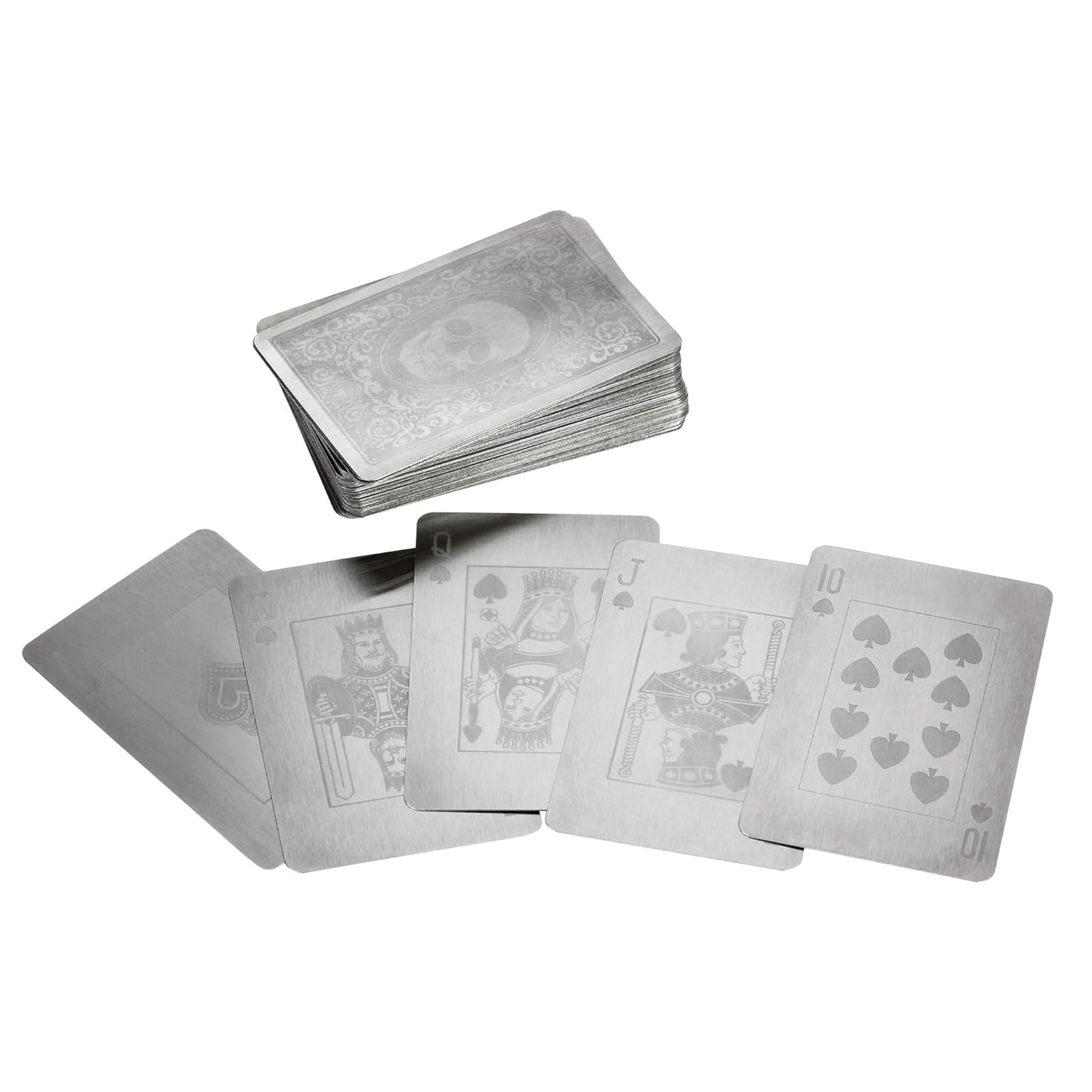 Stainless Steel Playing Cards With Lockbox - Walmart.com