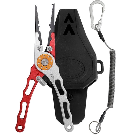 Stainless Steel Pliers With Wire Cutter Hook Remover Crimping For Saltwater Freshwater Anglers Trout Rig Hooks Small Line Weights Saltwater Tackle Boxes for Tailo Tackle Diver Trolling Gadgets for