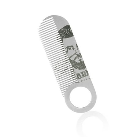 Stainless Steel Pocket Comb For Beard And Mustache Grooming Travel Essential