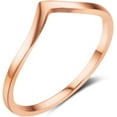 thumbnail image 1 of Stainless Steel Pointed Chevron Classical Simple Plain Statement Promise Ring, 1 of 2