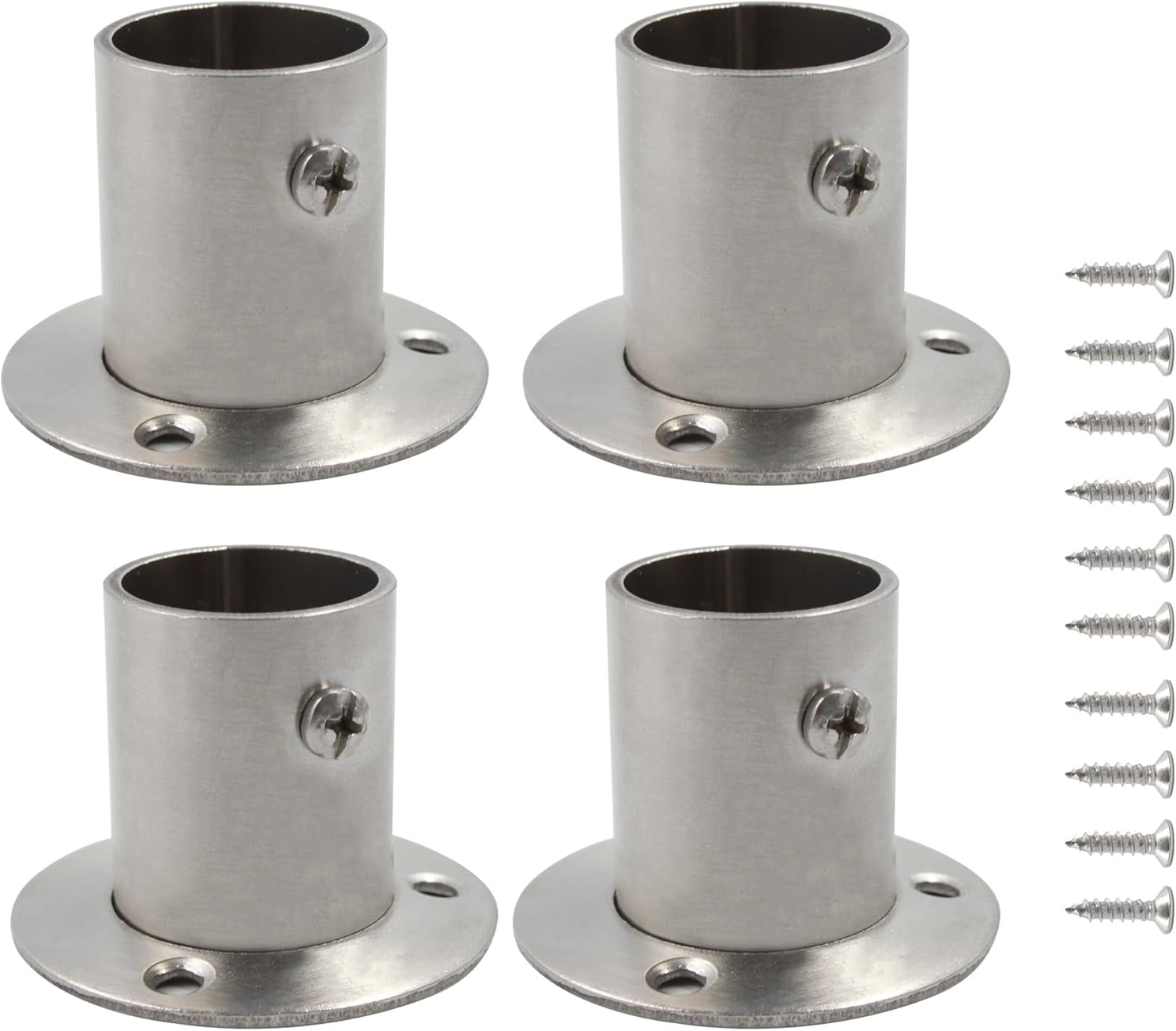 Stainless Steel Pole Sockets Flange Rod Holder - Walmart.com