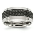 thumbnail image 1 of Stainless Steel Polished 1/3ct tw. Diamond 10.00mm Band Size: 7; for Adults and Teens; for Women and Men, 1 of 7