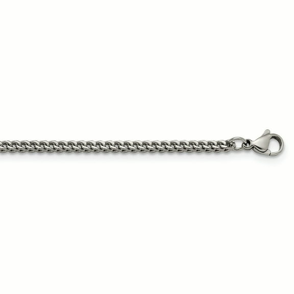 Stainless Steel Polished 2.5mm 18-inch Franco Chain