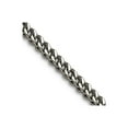 thumbnail image 1 of Stainless Steel Polished 2.5mm Franco Chain 24 Inch Chain Necklace for Women and Men - 13.9 Grams, 1 of 2