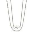 thumbnail image 1 of Chisel Stainless Steel Polished Heartbeat 2-Strand 17 inch Cable Chain with a 1.75 inch Extension Necklace, 1 of 3