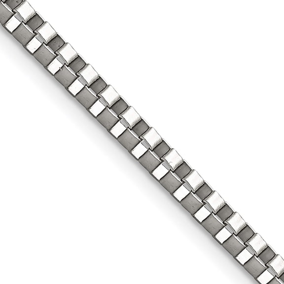 Stainless Steel Polished 3.2mm 24In Box Chain (24 X 3.2) Made In China srn665-24