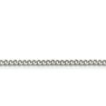 thumbnail image 1 of Stainless Steel Polished 3mm 24in Curb Chain; 24 inch; Lobster (Fancy) Clasp; for Adults and Teens; for Women and Men, 1 of 3