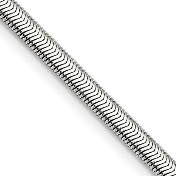 Stainless Steel Polished 4.2mm 20In Flat Snake Chain (20 X 4.2) Made In China srn670-20