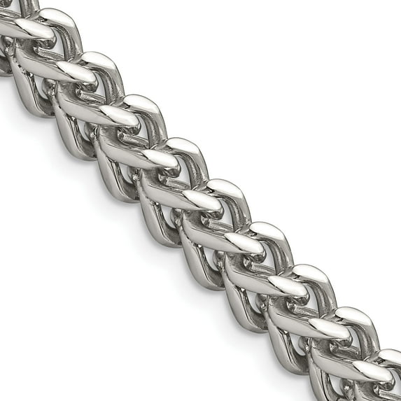 Stainless Steel Polished 6.75mm Franco 24In Chain (24 X 6.75) Made In China srn684-24