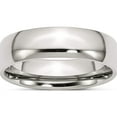 thumbnail image 1 of Stainless Steel Polished 6mm Half Round Band (Size 6) Made In China sr21-6, 1 of 5