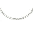 thumbnail image 1 of Stainless Steel Polished 8mm Circle Link 22in Necklace; 22 inch; Lobster (Fancy) Clasp; for Adults and Teens; for Women and Men, 1 of 2