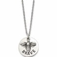 thumbnail image 1 of Stainless Steel Polished And Enameled Bumble Bee Brave 22In Necklace Made In China -Jewelry By Sweet Pea, 1 of 8
