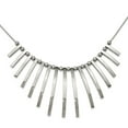 thumbnail image 1 of Stainless Steel Polished Bars and Beads With 2inch Ext. Necklace - 19 Inch, 1 of 2