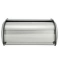 thumbnail image 1 of Stainless Steel Polished Bread Box Bread Storage Bin Container with Roll Top Lid for Kitchen Countertop Cake Box Bread Holder for Cheesecake for Pastry Bakery, 1 of 9