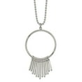 thumbnail image 1 of Stainless Steel Polished Circle 22in Necklace; 22 inch; Lobster (Fancy) Clasp; for Adults and Teens; for Women and Men, 1 of 2