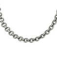 thumbnail image 1 of Stainless Steel Polished Circle Link 20in Necklace; 20 inch; Lobster (Fancy) Clasp; for Adults and Teens; for Women and Men, 1 of 3