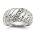 thumbnail image 1 of Stainless Steel Polished Crystal 4.50mm Band, 1 of 10