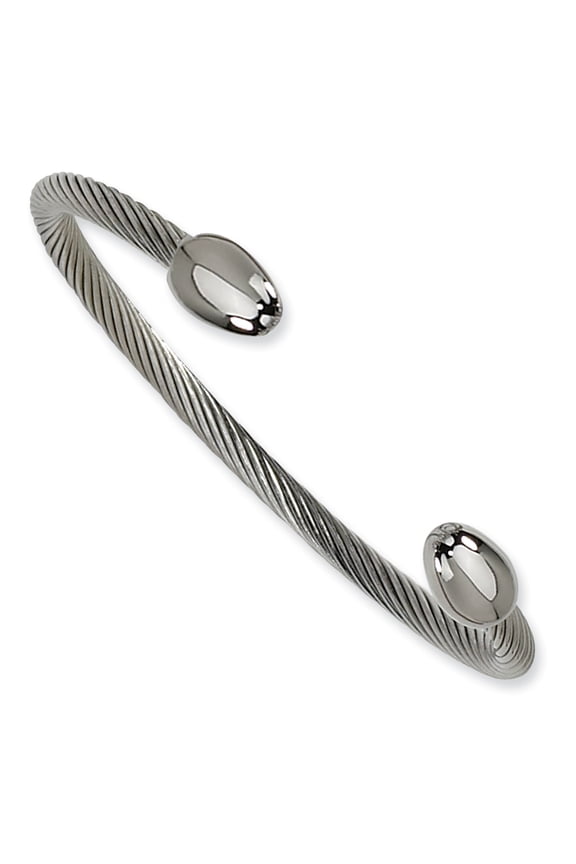 Stainless Steel Polished 5mm Spectrolite, Agate, Tiger's Eye and Blue Stone Beaded Stretch Bracelet