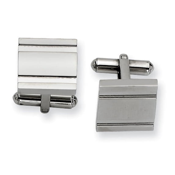 Stainless Steel Polished Cuff Links