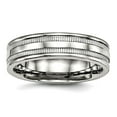 thumbnail image 1 of Stainless Steel Polished Grooved 6.00mm Band Ring Size 7.5 Ring for Women and Men, 1 of 2