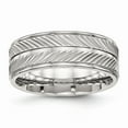 thumbnail image 1 of Stainless Steel Polished Grooved Ring Size: 11; for Adults and Teens; for Women and Men, 1 of 6