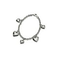 thumbnail image 1 of Stainless Steel Polished Hearts Bracelet 8 inches, 1 of 5