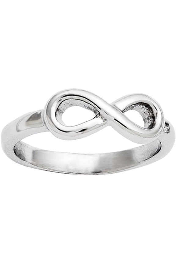 Stainless Steel Polished Infinity Symbol Ring
