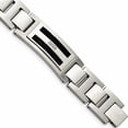 thumbnail image 1 of Stainless Steel Polished/Matte Black Ip-Plated 0.05Ct Tw. Diamond Bracelet Made In China -Jewelry By Sweet Pea, 1 of 8