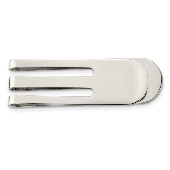 Stainless Steel Polished Money Clip Mens Jewelry