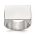 thumbnail image 1 of Stainless Steel Polished Signet Ring, 1 of 7