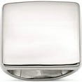 thumbnail image 1 of Stainless Steel Polished Square Ring (Size 9) Made In China sr352-9, 1 of 5