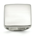 thumbnail image 1 of Stainless Steel Polished Square Ring, 1 of 6