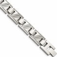thumbnail image 1 of Stainless Steel Polished With Diamonds 8.5In Bracelet Made In China -Jewelry By Sweet Pea, 1 of 8