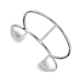 thumbnail image 1 of Stainless Steel Polished With Preciosa Crystal Cuff Bangle (7 X 29.5) Made In China srb1867, 1 of 3