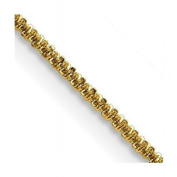 Stainless Steel Polished Yellow IP-Plated 1.7 mm Cyclone 24 in. Chain
