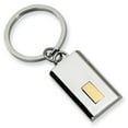 thumbnail image 1 of Stainless Steel Polished Yellow IP-plated Key Chain, 1 of 1