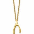thumbnail image 1 of Stainless Steel Polished Yellow Ip-Plated Wishbone 16In Necklace Made In China -Jewelry By Sweet Pea, 1 of 8