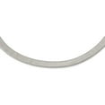 thumbnail image 1 of Stainless Steel Polished and Textured 18in Omega Necklace; 18 inch; Lobster (Fancy) Clasp; for Adults and Teens; for Women and Men, 1 of 3