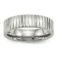 thumbnail image 1 of Stainless Steel Polished and Textured 6mm Band, 1 of 7