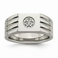 thumbnail image 1 of Stainless Steel Polished with CZ Ring Size: 10; for Adults and Teens; for Women and Men, 1 of 6