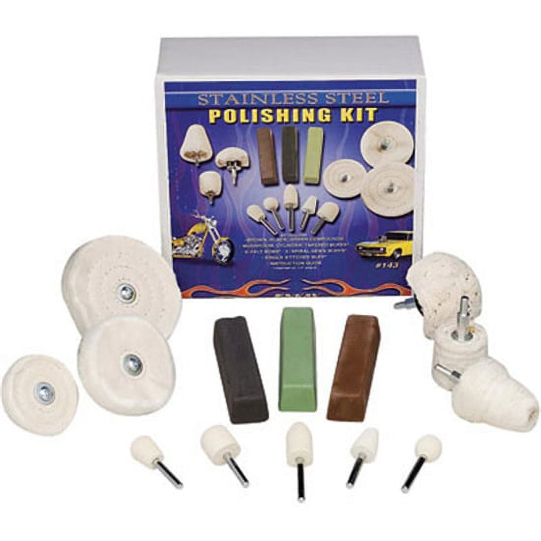 Combat Abrasives Knife Polishing Kit for Buffing & Polishing Steel or  Stainless Steel 7 Piece Kit, Made in USA