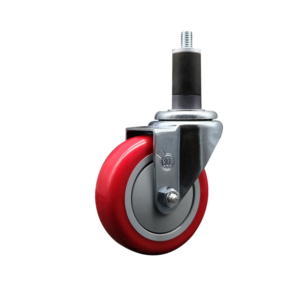 stainless-steel-polyurethane-expanding-stem-swivel-caster-with-4-inch