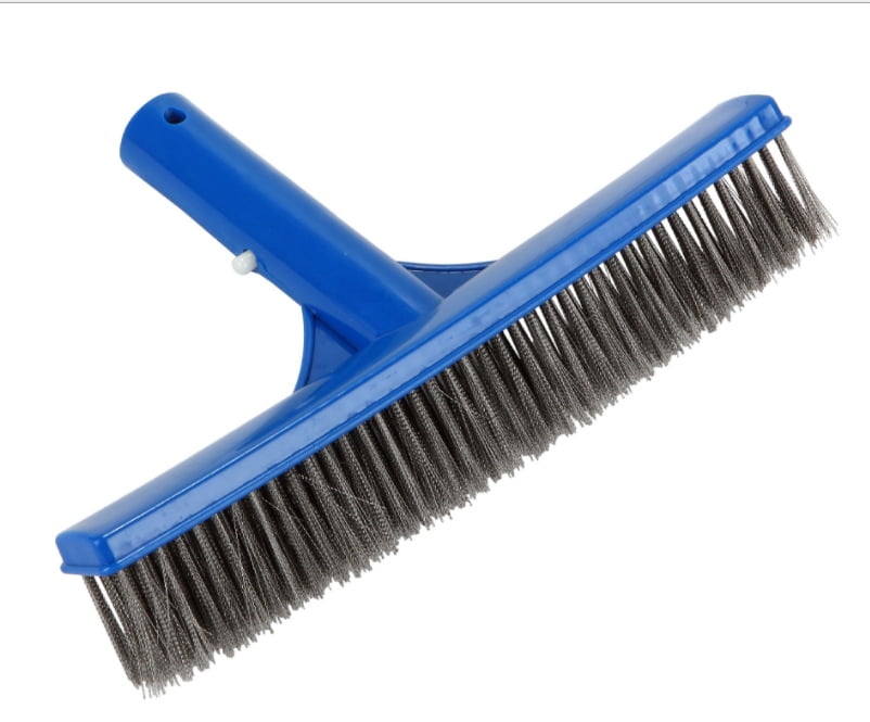 Stainless Steel Pool Brush 10" Solid Aluminum Pool Cleaning Brush