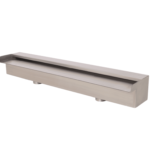 Stainless Steel Pool Fountain 23.6" Sheer Descent Waterfall Spillway